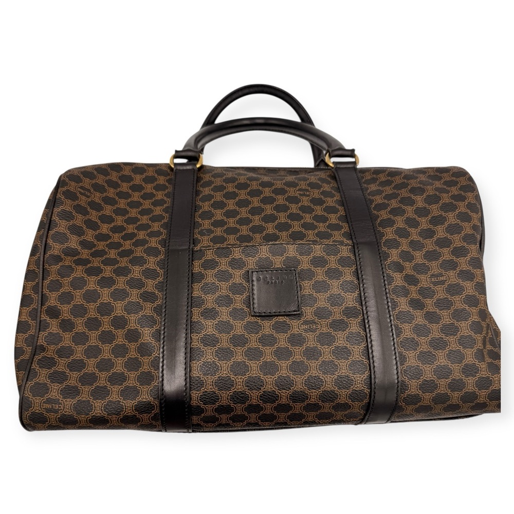 Celine Vintage Macadam Boston Bag Triomphe Canvas - Picture 5 of 14